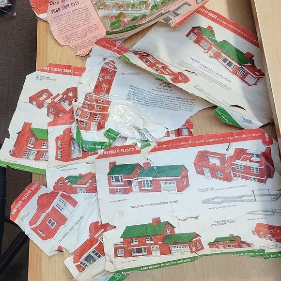 1950's American Plastic Bricks By Elgo USA - Picture 15 of 15